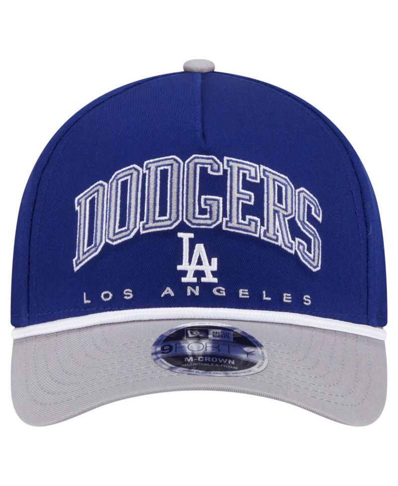 Men's Royal/Gray Los Angeles Dodgers Arch 9FORTY A-Frame M-Crown Adjustable Hat