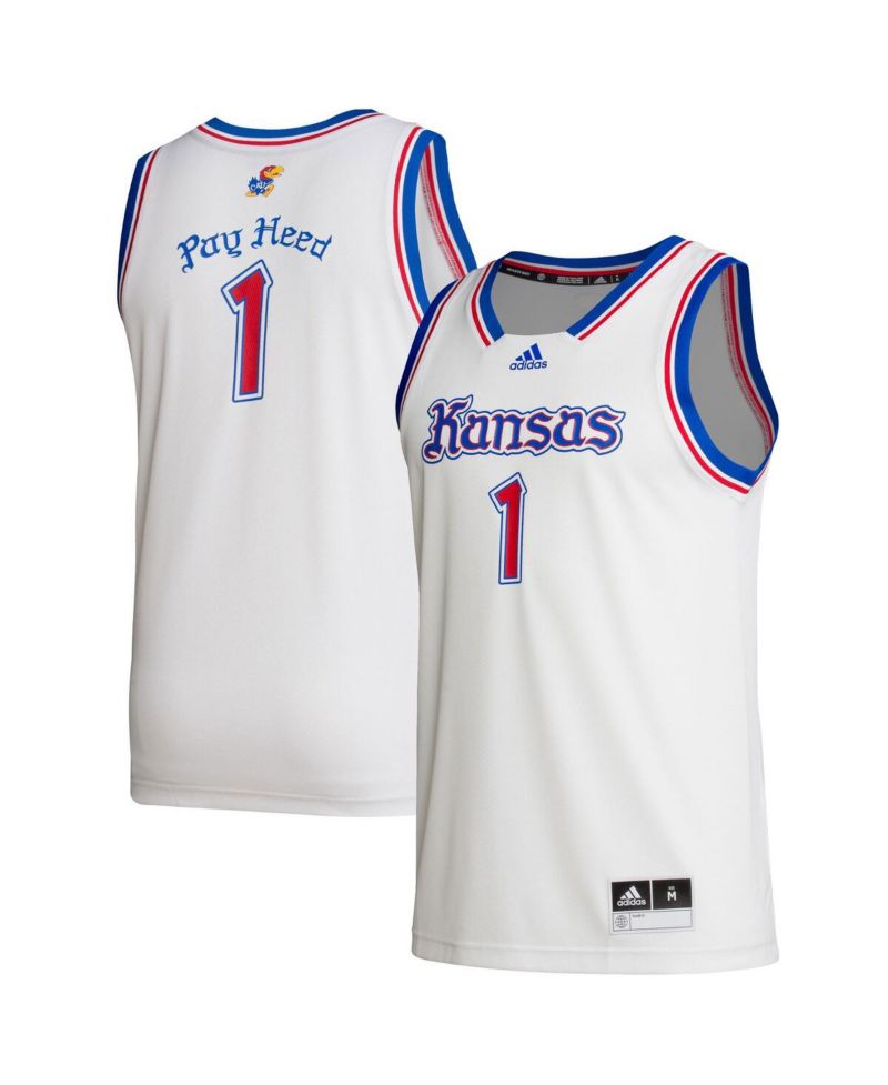 Men's 1 White Kansas Jayhawks Alternate Swingman Jersey