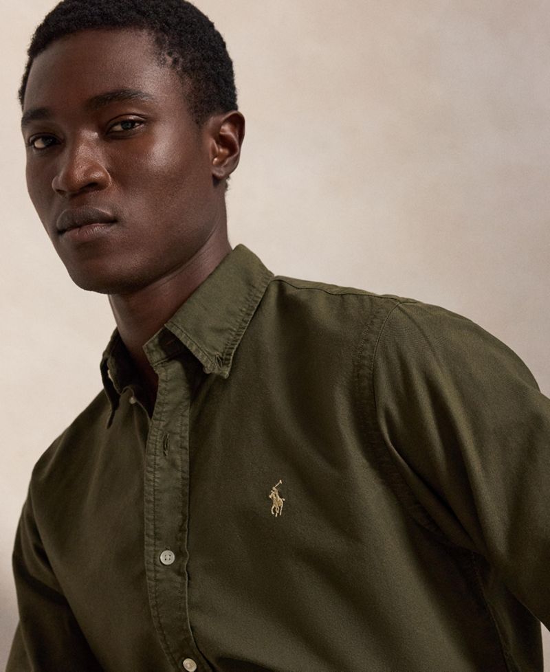 Men's Custom Fit Garment-Dyed Oxford Shirt