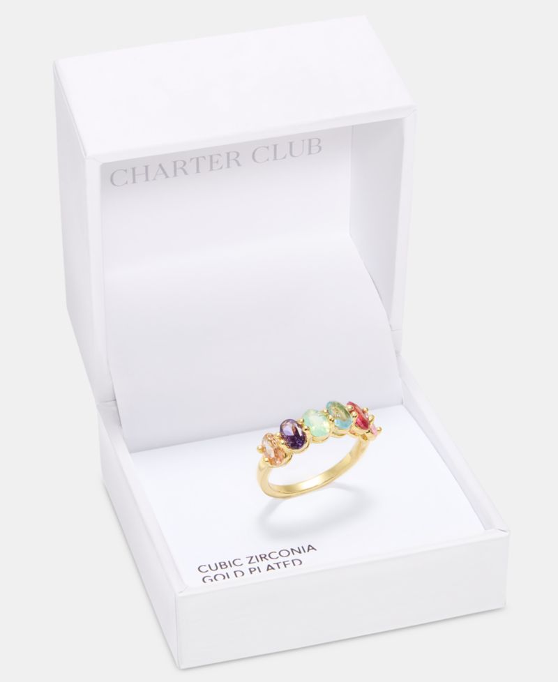 Multicolor Crystal Ring
