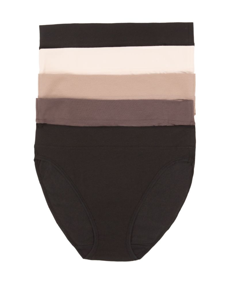 Women's 5-Pack Pima Cotton Hi-Cut Panty