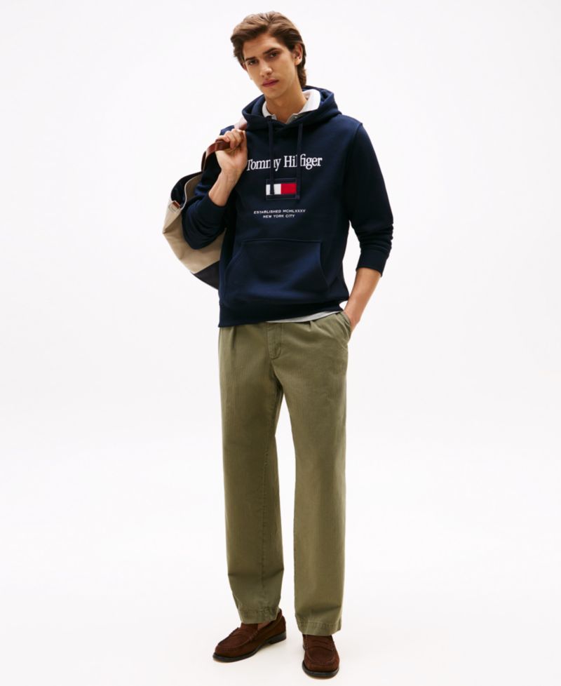 Men's Embroidered Flag Hoodie