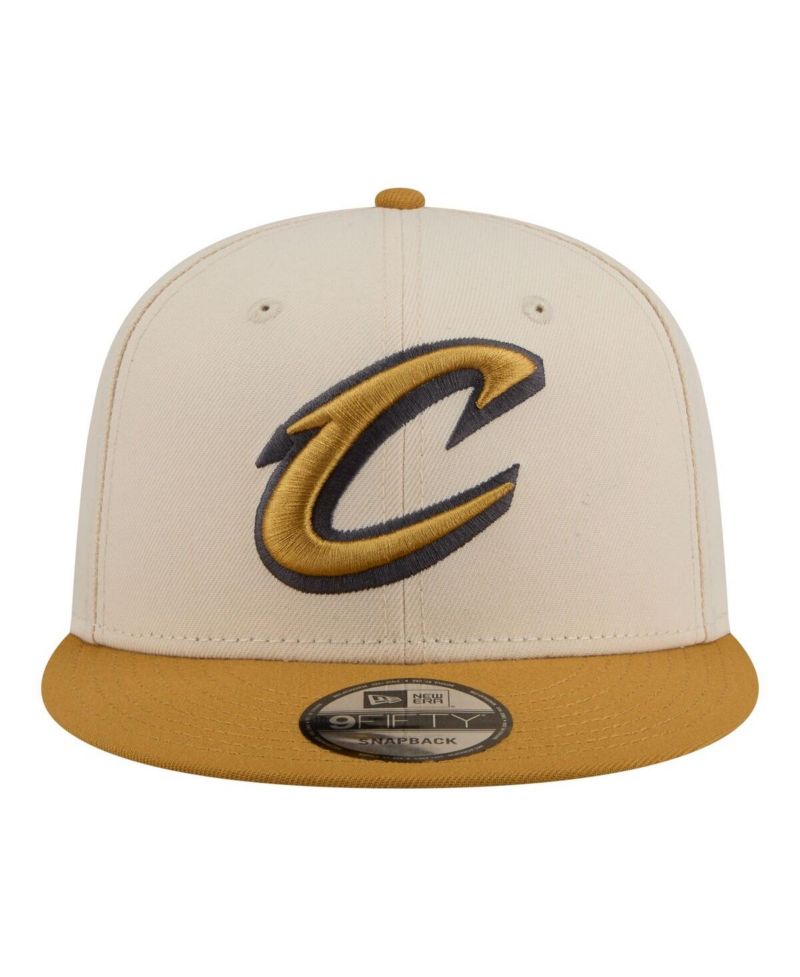 Men's Cream/Tan Cleveland Cavaliers Two-Tone Color Pack 9FIFTY Snapback Hat