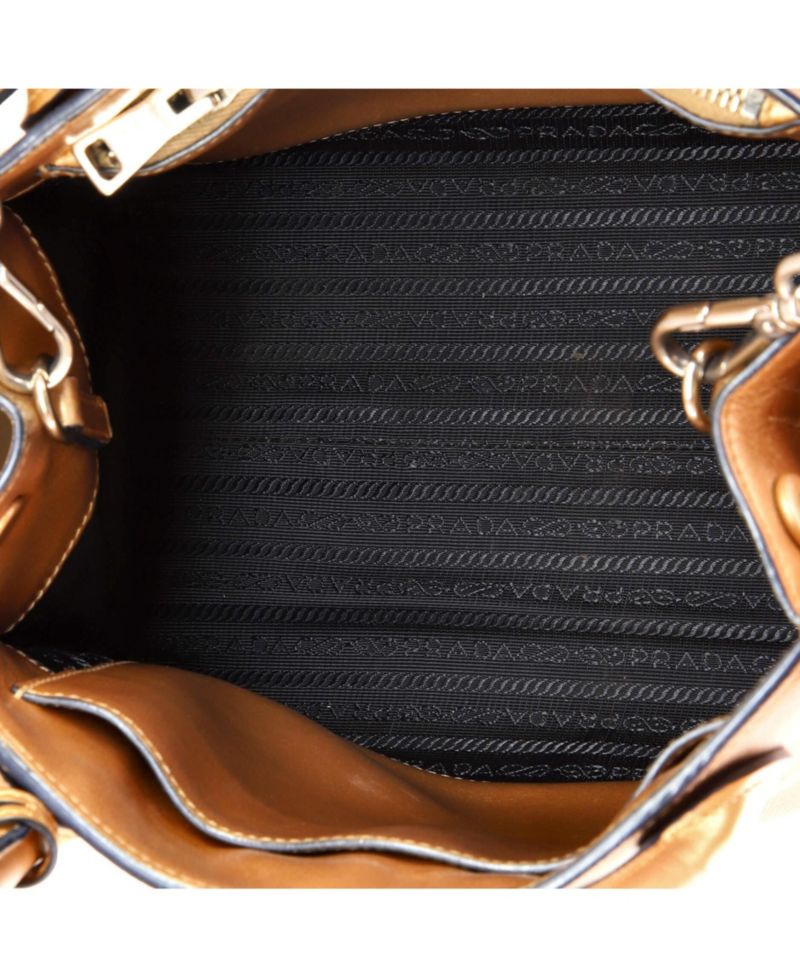 Small Monochrome Tote Saffiano with City Calf