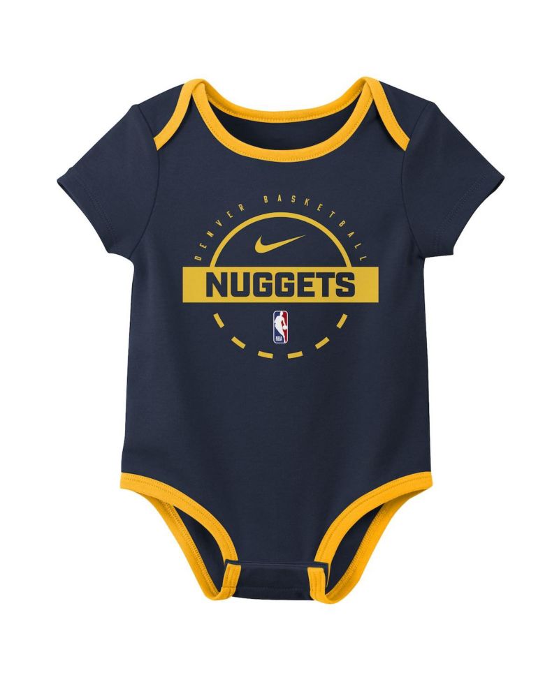 Baby Boys and Girls 2-Piece Denver Nuggets Bodysuit Set