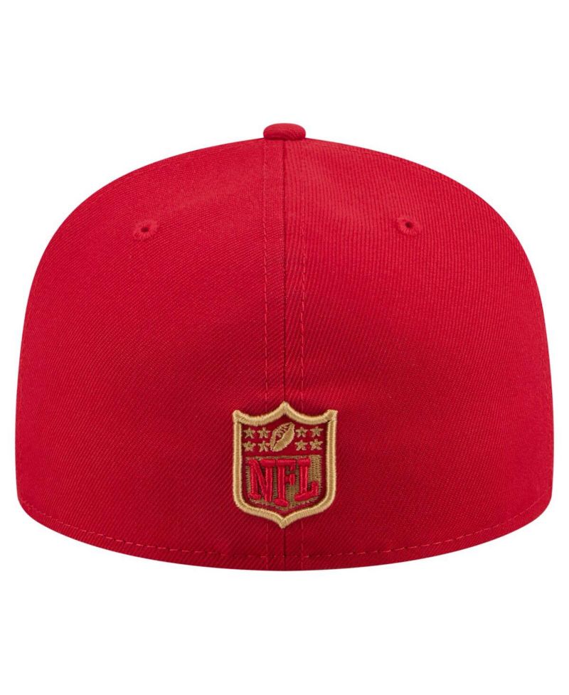 Men's Scarlet San Francisco 49ers State Stitch 59FIFTY Fitted Hat