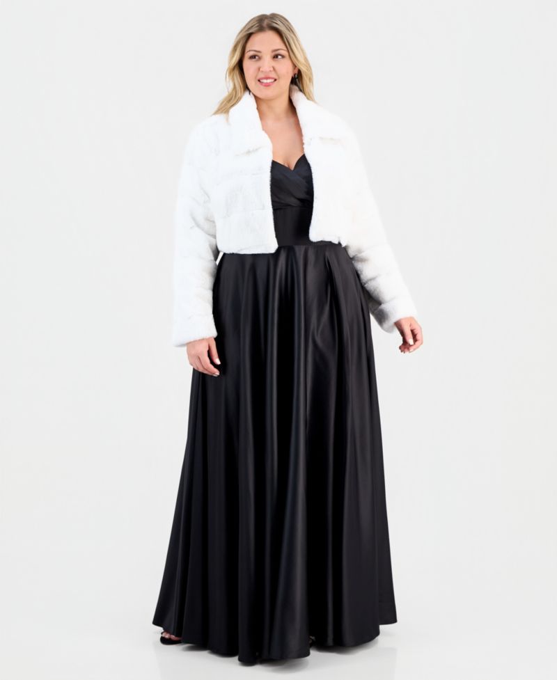 BCX Trendy Plus Size Fleece Jacket