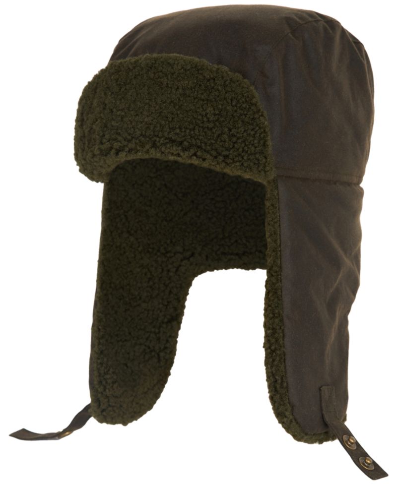 Waxed-Cotton Fleece-Lined Morar Trapper Hat