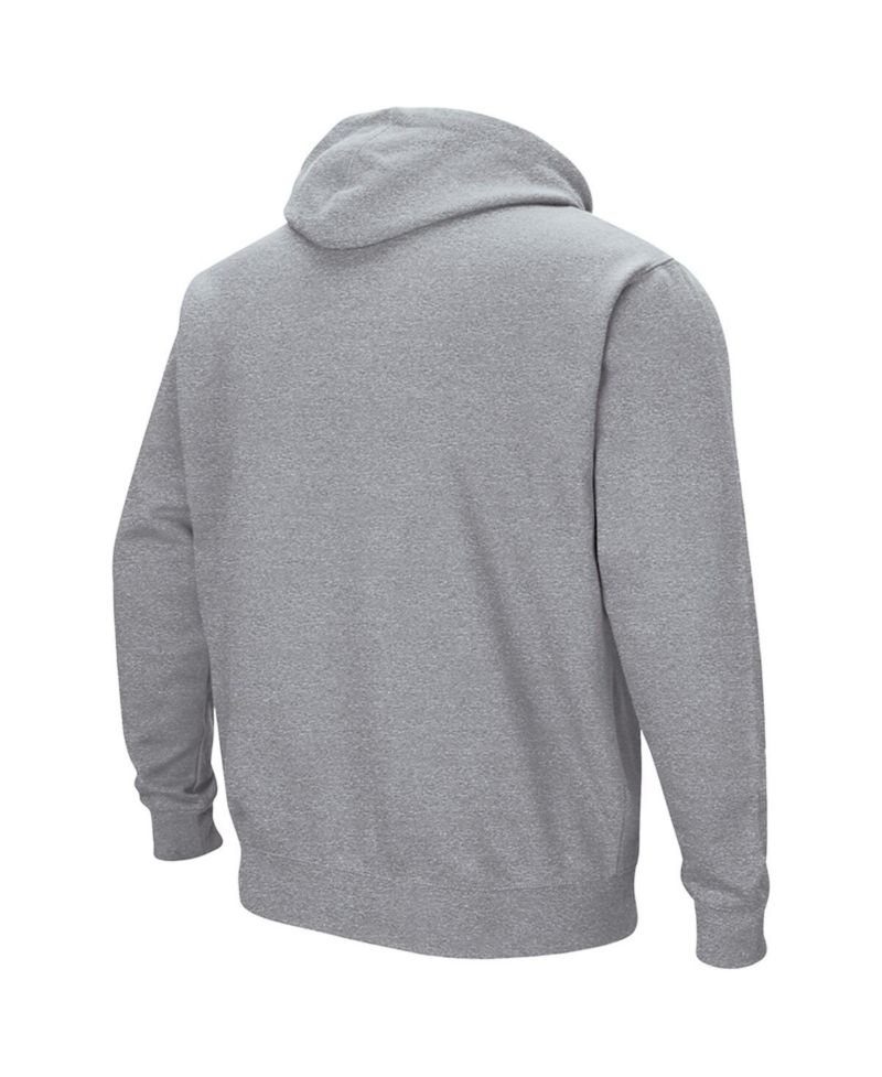 Men's Heather Gray Western Michigan Broncos Arch Logo 3.0 Pullover Hoodie