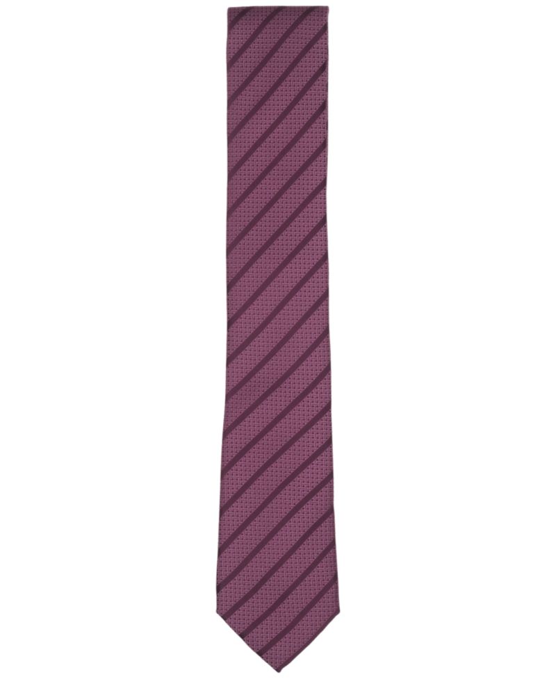 Men's Saxon Striped Slim Tie
