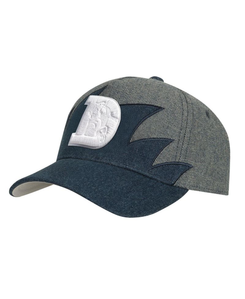 Big Boys and Girls Denim Denver Broncos Sharktooth Pro Pinch Adjustable Hat