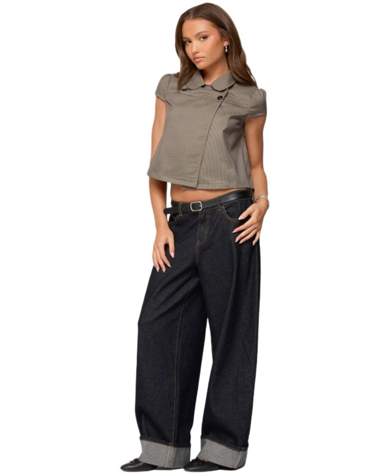 Women's Haislee Plaid Tailored Shirt