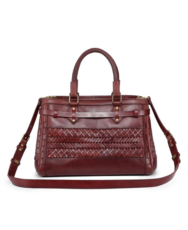 Lantana Medium Leather Satchel Bag