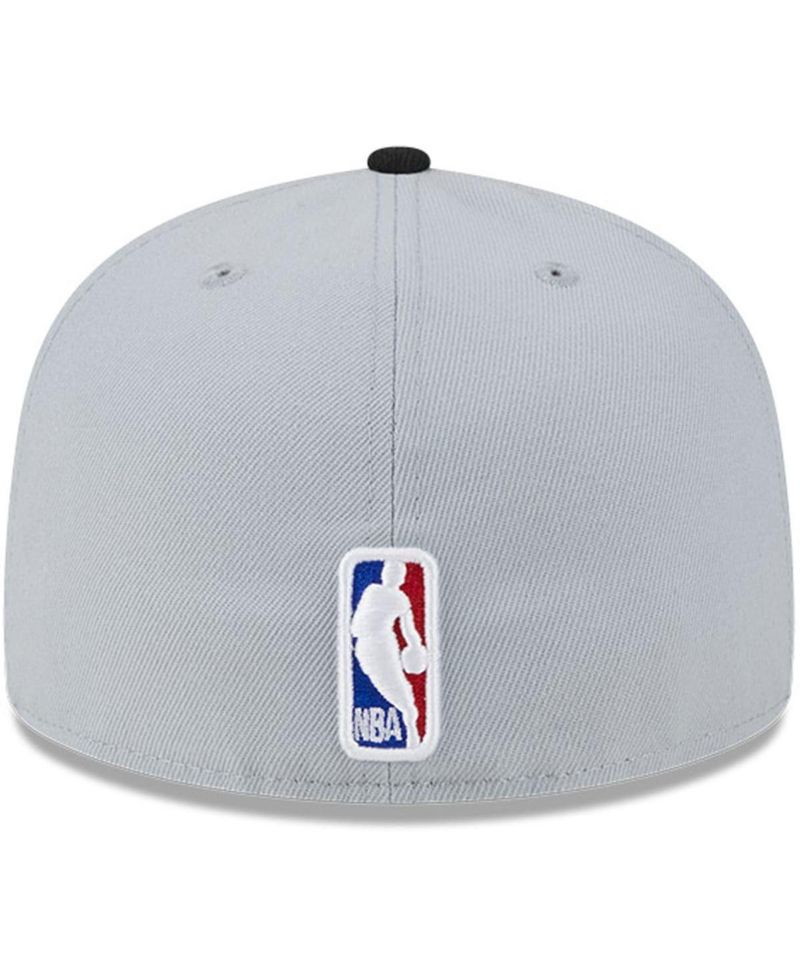 Men's Gray/Black Utah Jazz Tip-Off Two-Tone 59FIFTY Fitted Hat