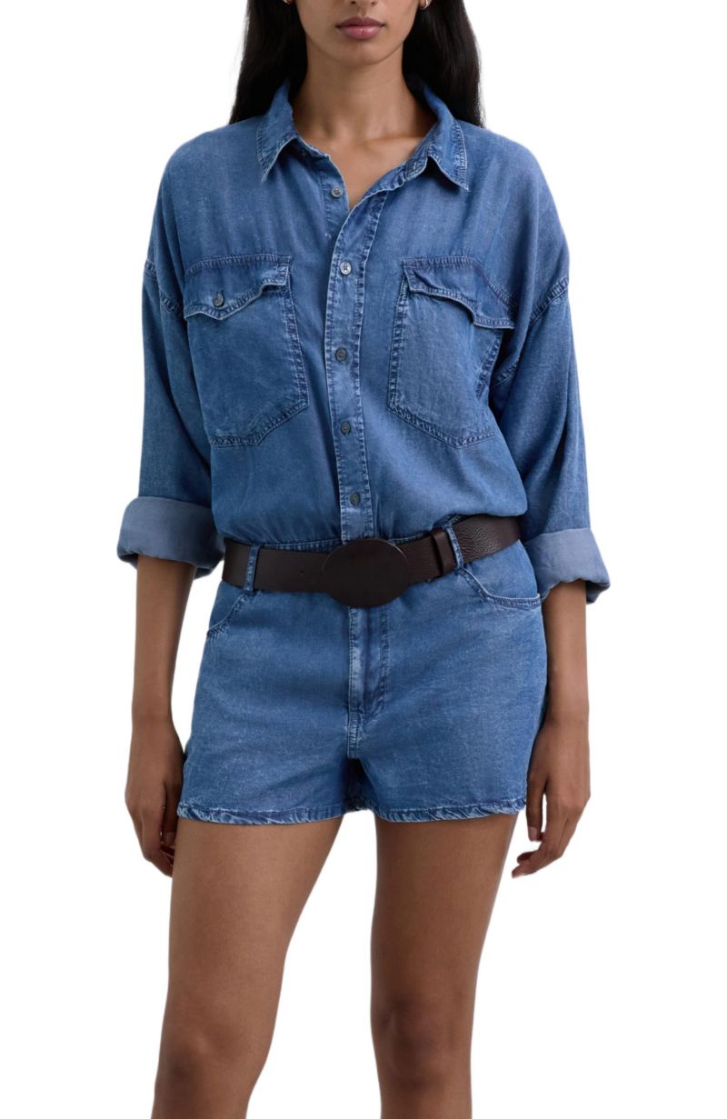 Women's Short Tencel Jumpsuit