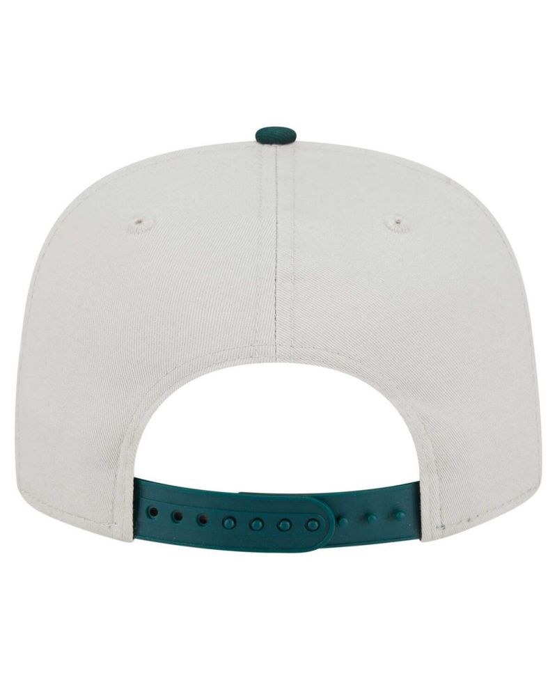 Men's Cream Athletics Iron Golfer Snapback Hat