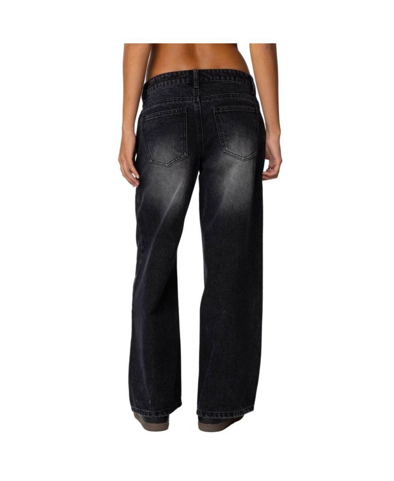 Women's Magda Low Rise Acid Wash Jeans