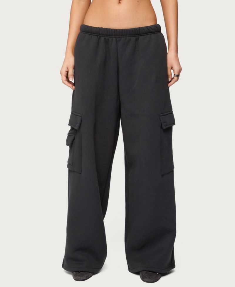 Women's Wide Leg Cargo Sweatpants