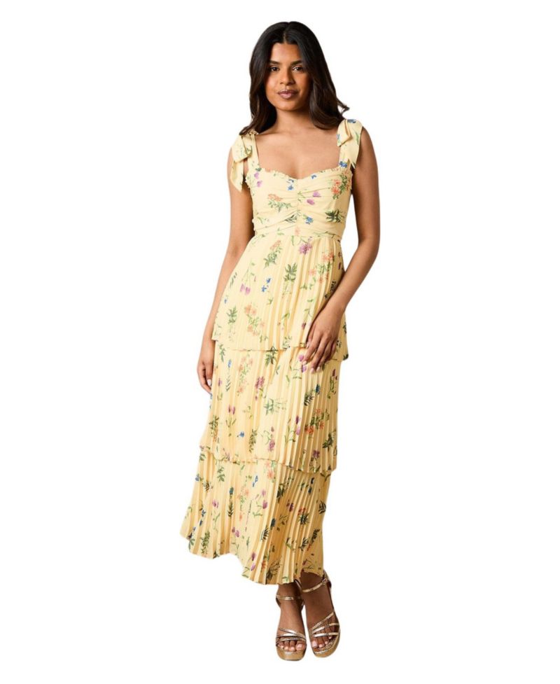 Women's Tie Shoulder Midi Dress