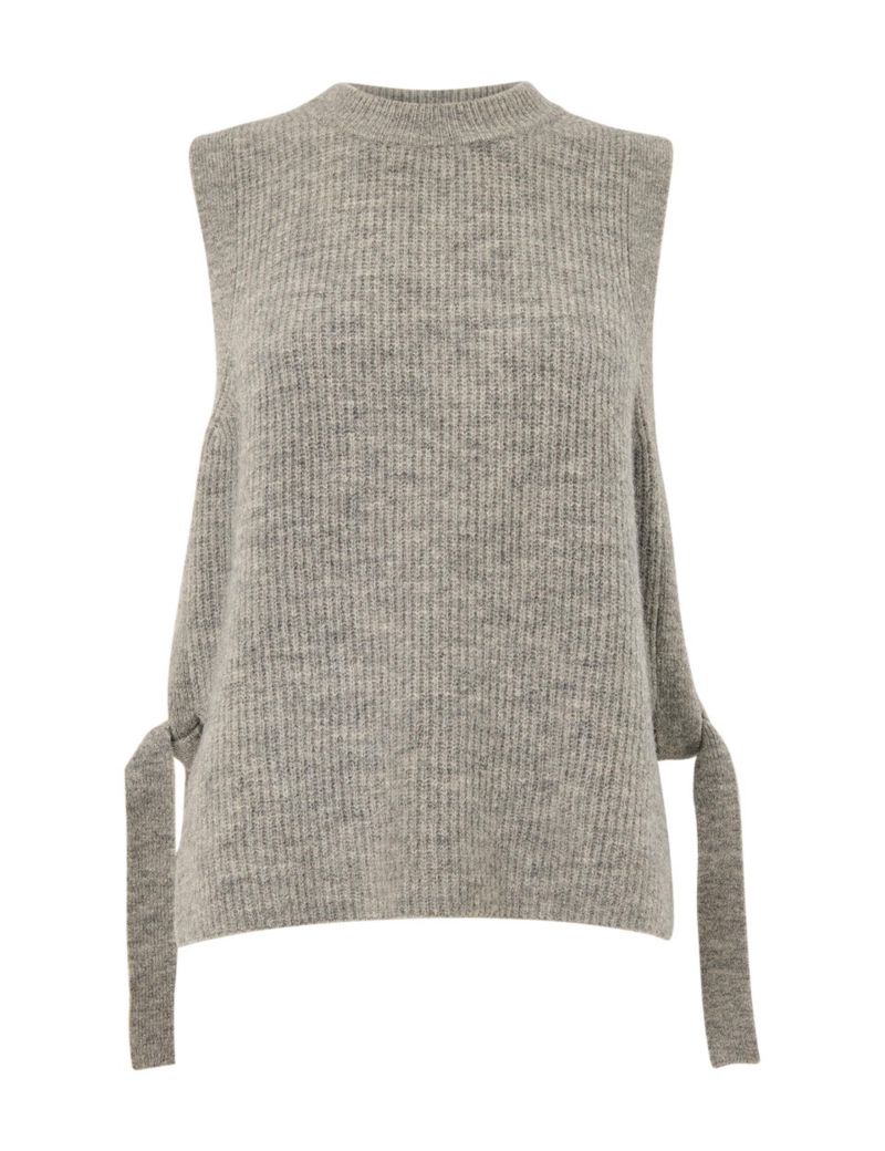 Women's Wool Mix Side Tie Detail Tank