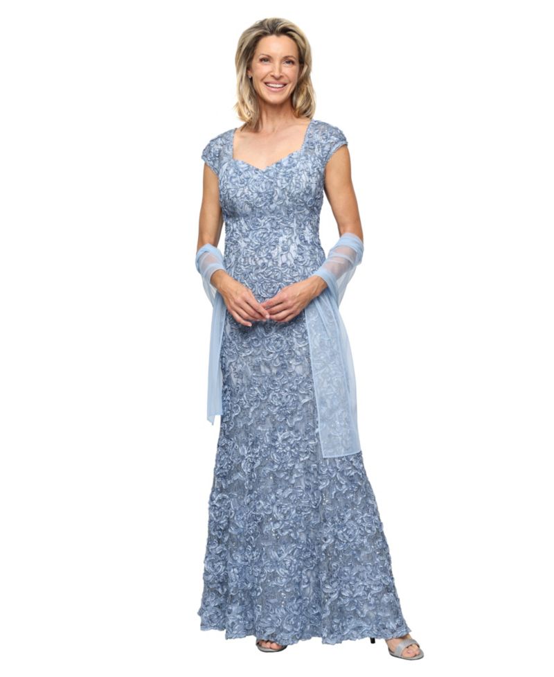 Petite Sequin Sweetheart Gown