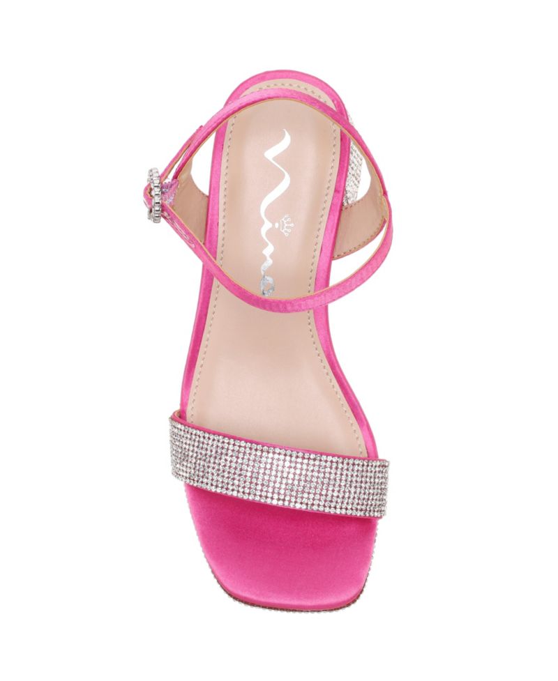 Marysol Big Girl Rhinestone Platform Dress Sandals