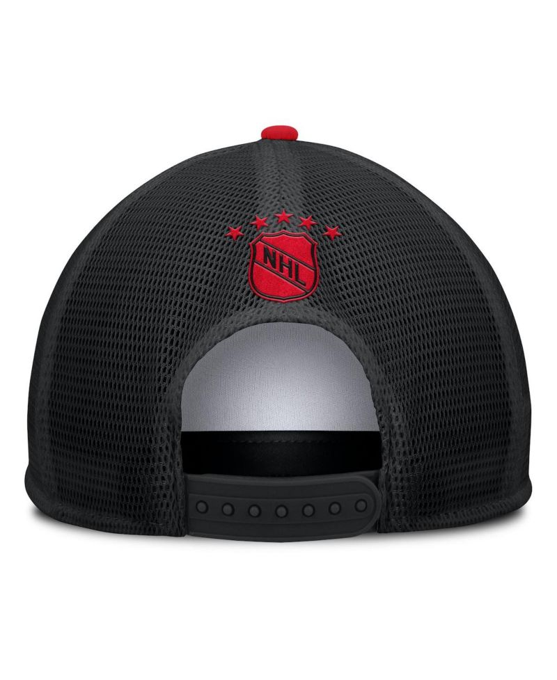 Men's White/Black Chicago Blackhawks Decades Collection Foam Front Snapback Hat