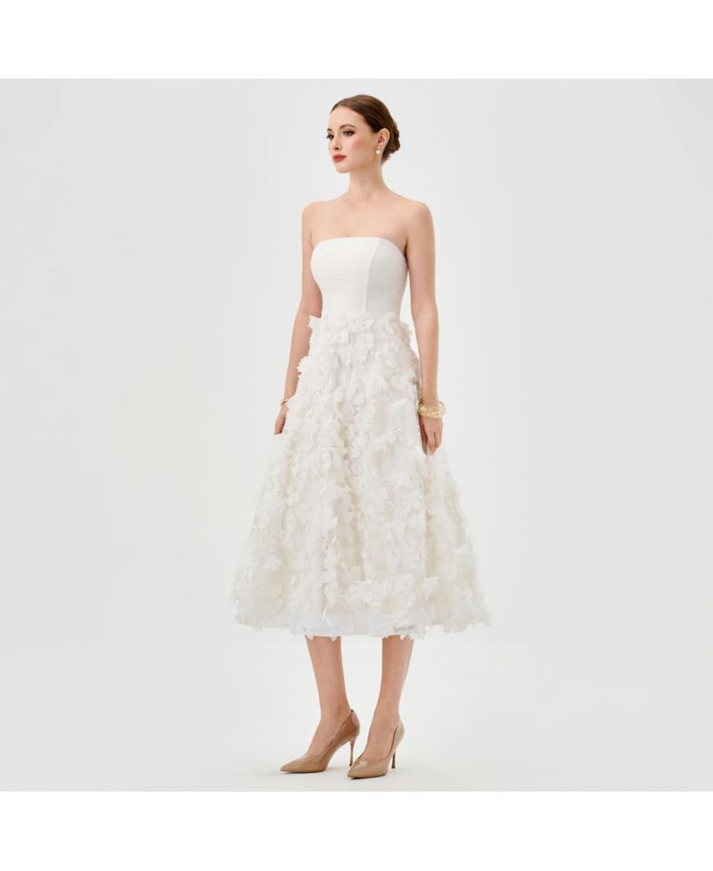 Women's Strapless Midi Dress
