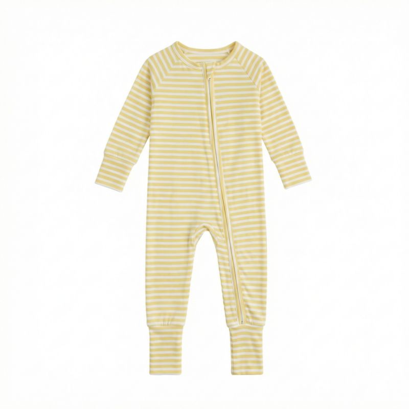 Baby Lemon Stripe Sleeper