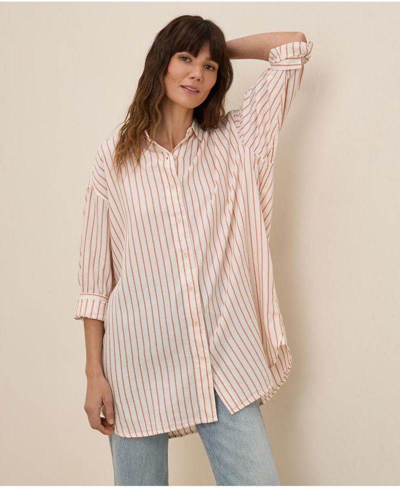 Women's Cotton Sunset Lightweight Cotton Oversized Shirt