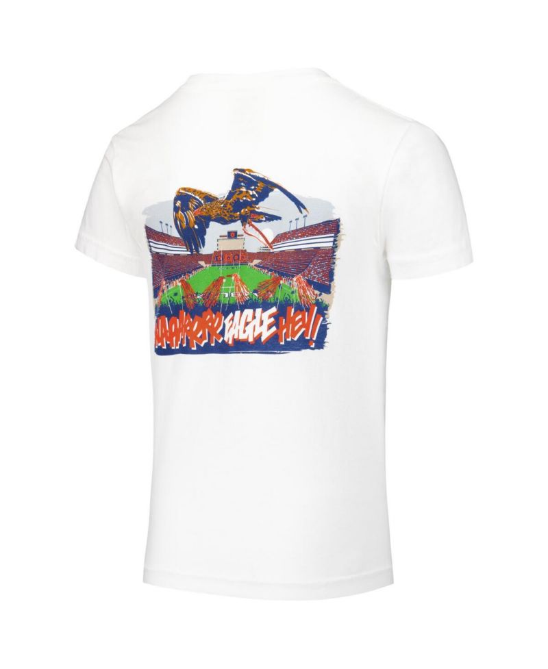 Big Boys and Girls White Auburn Tigers Hyperlocal Comfort Colors T-Shirt