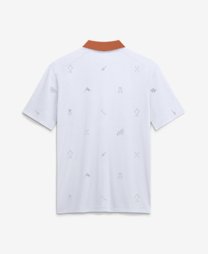 Men's White Texas Longhorns Vapor Pattern Dri-FIT Polo Shirt