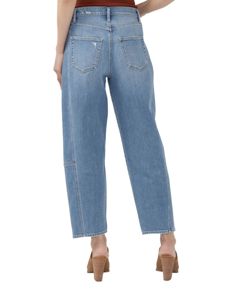 Women's High-Rise Slim Barrel Leg Jeans