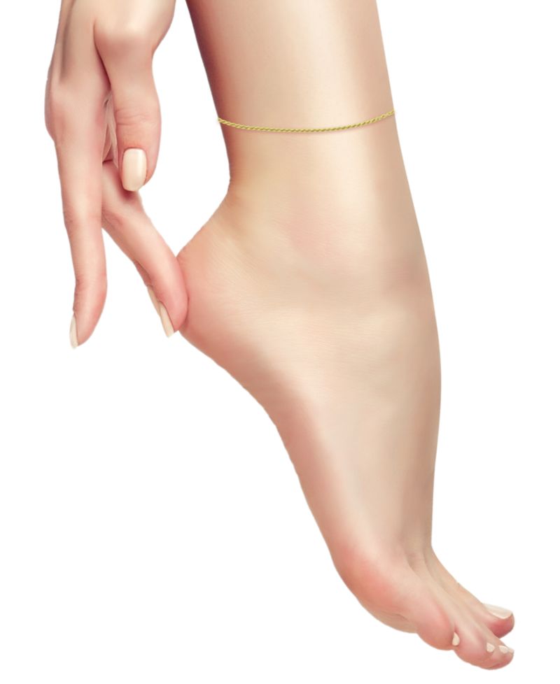 Twist Rope Ankle Bracelet in 18k Gold-Plated Sterling Silver, also available in Sterling Silver