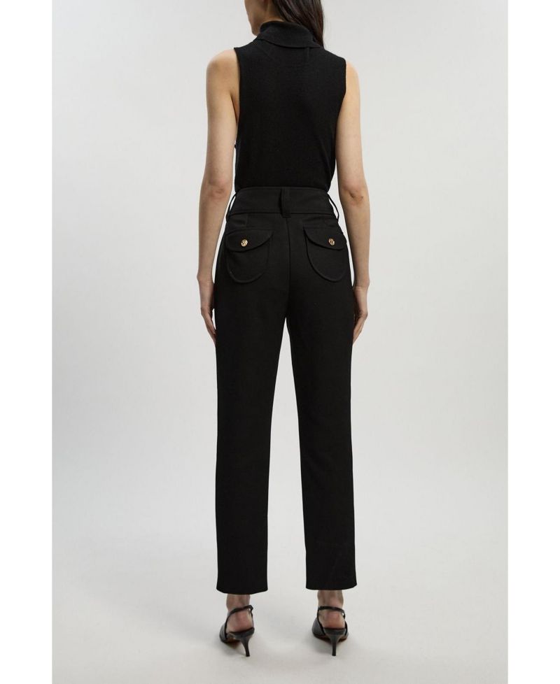 Women's Textured Stretch Straight Leg Trouser
