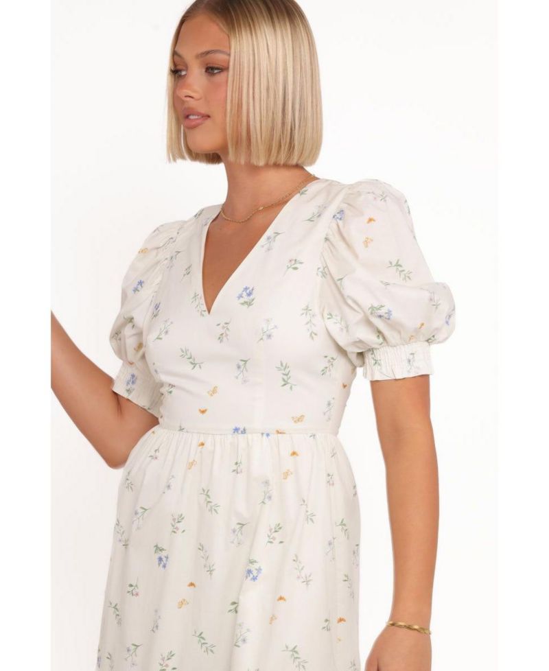 Women's Steele Puff Sleeve Midi Dress
