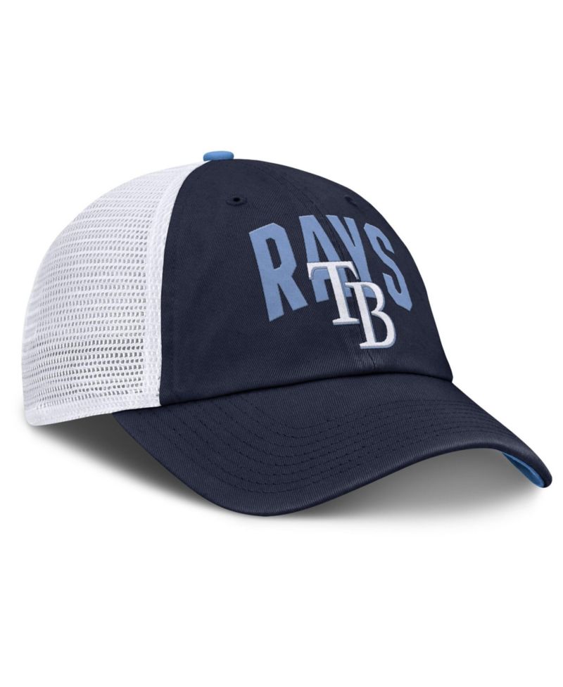 Men's Navy Tampa Bay Rays Primetime Club Adjustable Trucker Hat