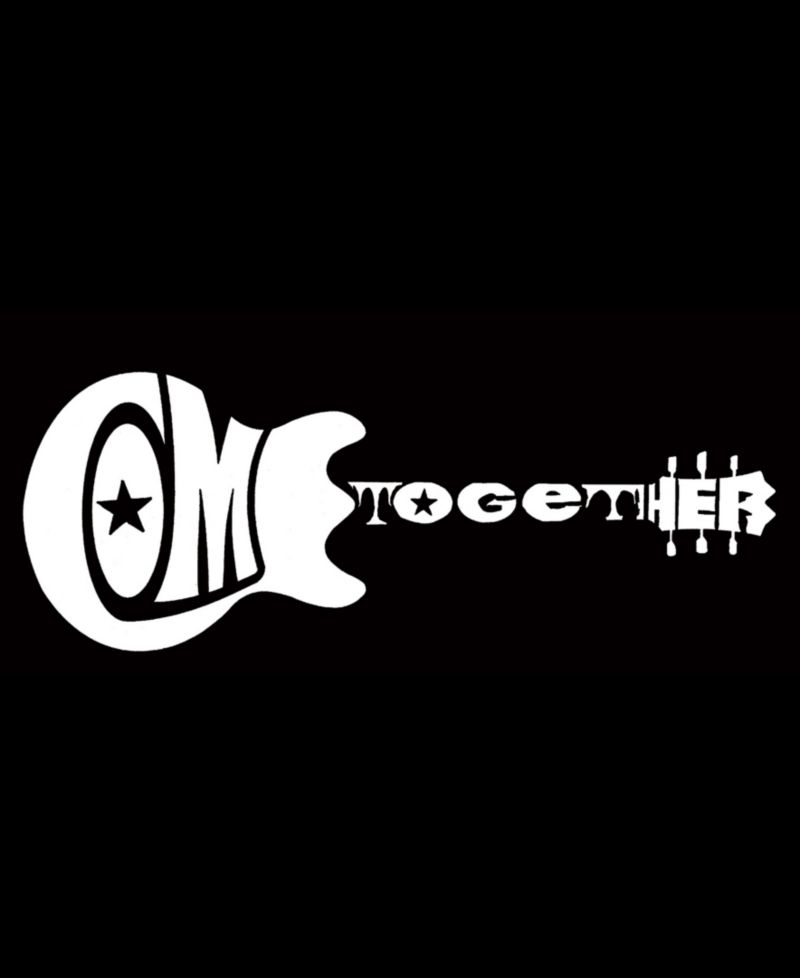 Plus Size COME TOGETHER Word Art V-Neck T-Shirt