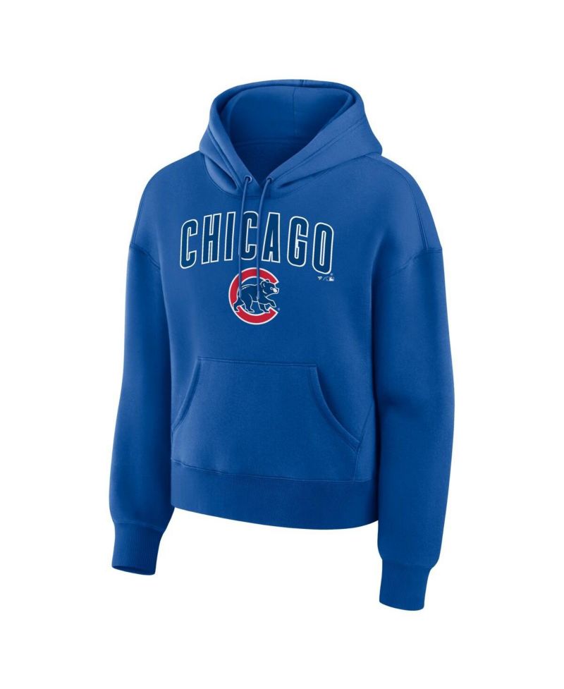 Women's Royal Chicago Cubs Lockup Legacy Fleece Hoodie