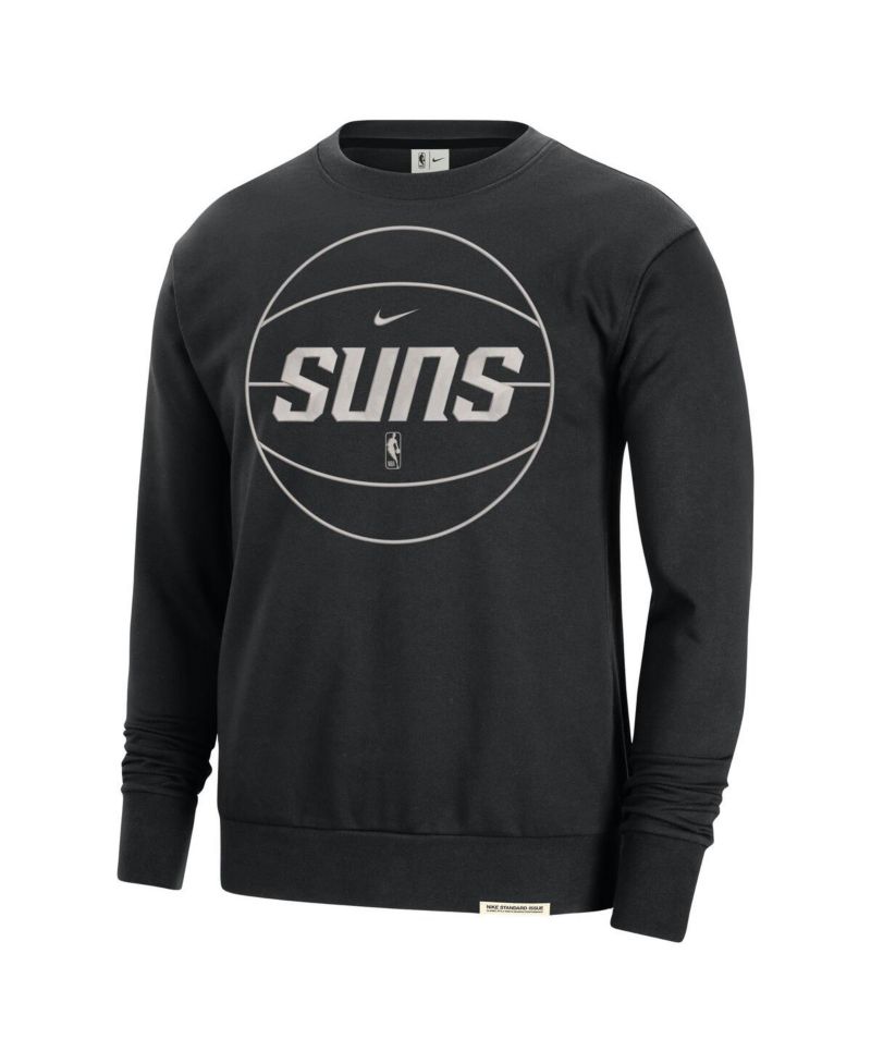 Men's Black Phoenix Suns 2023/24 Authentic Standard Issue Travel Performance Pullover Sweatshirt