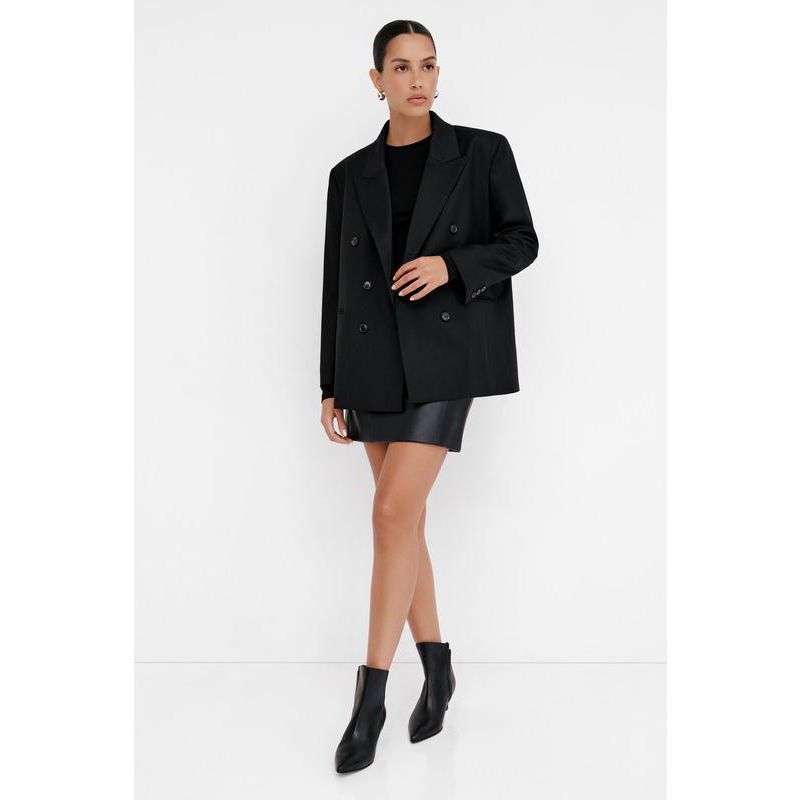 Women's Alley Crew-Neck Jersey Top with Mesh-Detail Sleeves