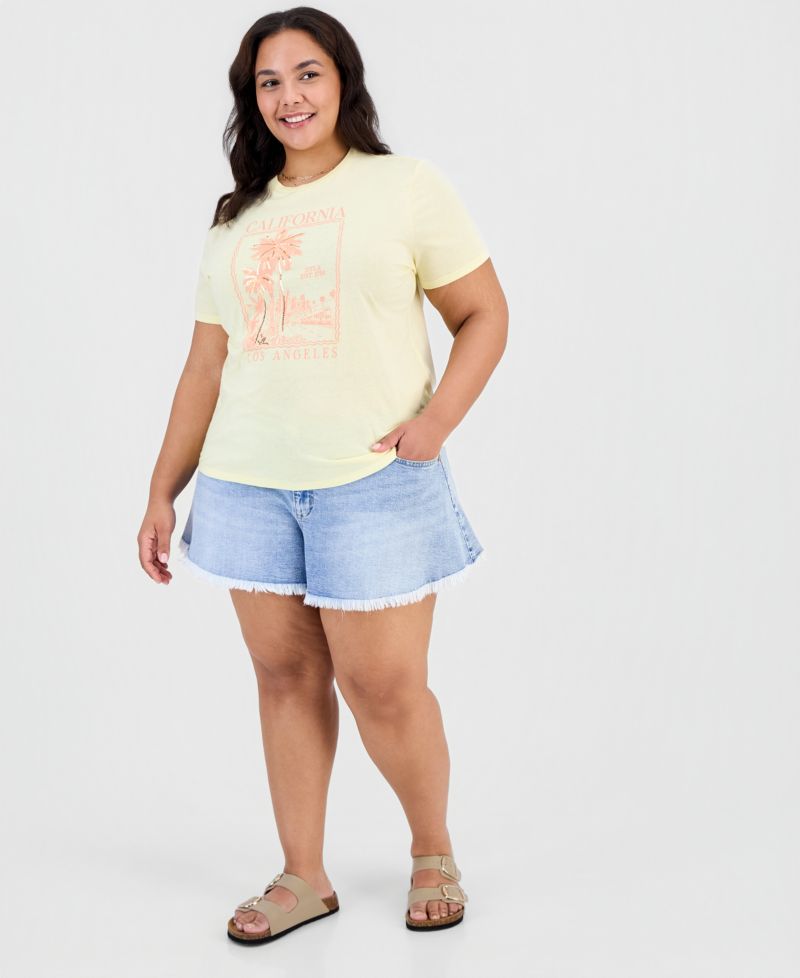 Trendy Plus California Sequin Graphic Tee