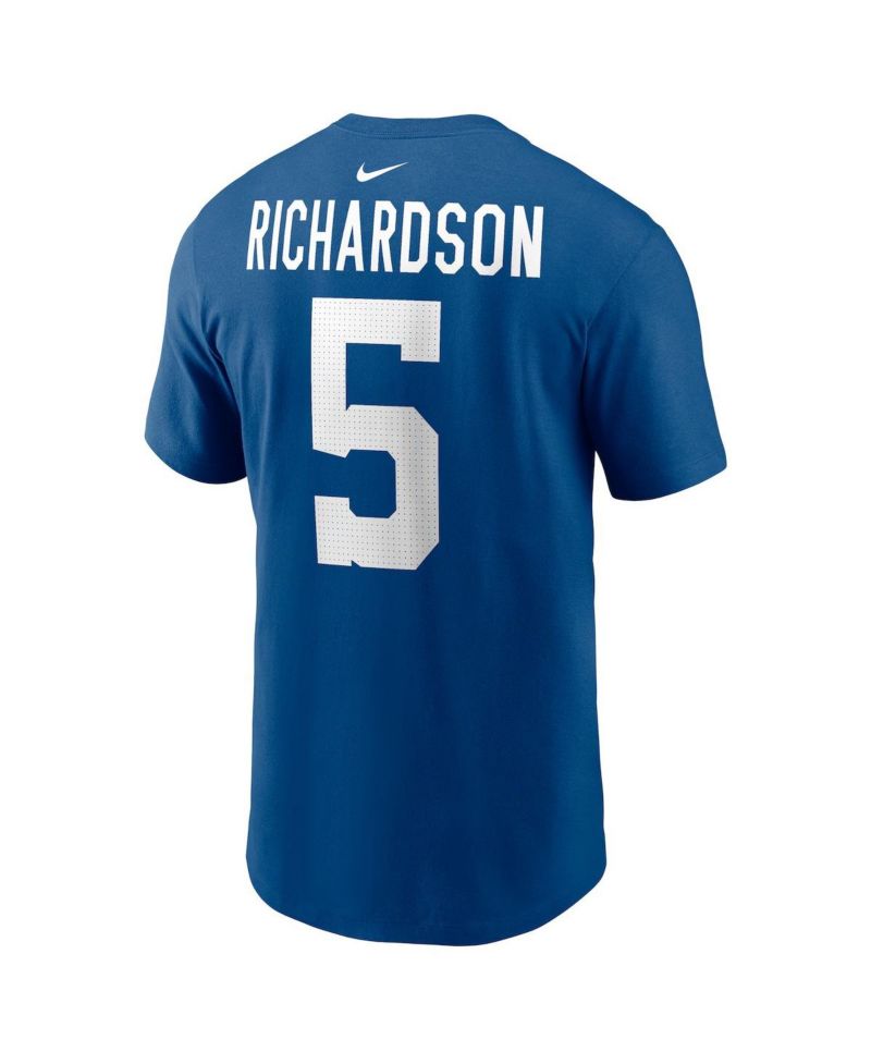 Men's Anthony Richardson Royal Indianapolis Colts 2023 NFL Draft First Round Pick Player Name & Number T-Shirt