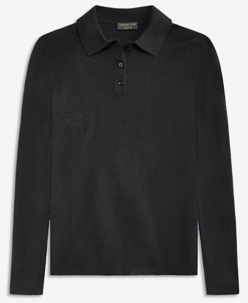 Women's Ribbed Featherweight 100% Cashmere Sweater