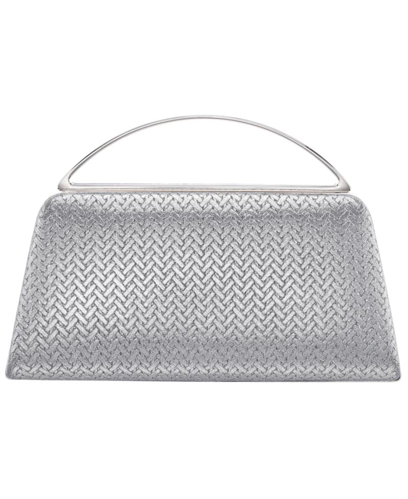 Genesis Metallic Woven Small Handle Clutch Handbag