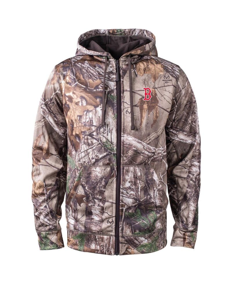 Men's Camo Boston Red Sox Trophy Realtree Full-Zip Hoodie
