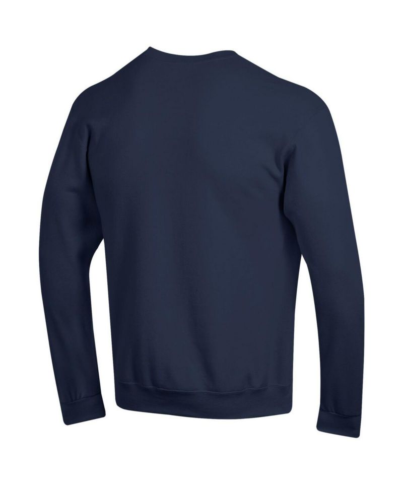 Men's Powder Blue Ole Miss Rebels Arch Over Logo Pullover Sweatshirt