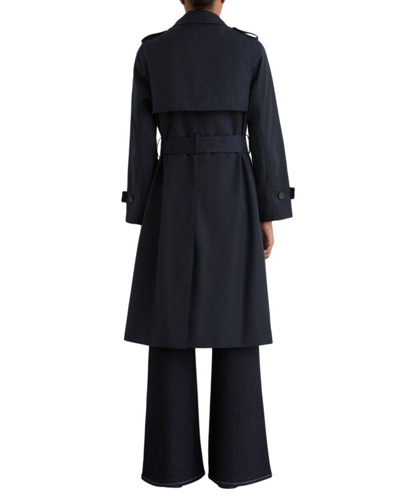 Women's Azura Hooded Double-Breasted Trench Coat
