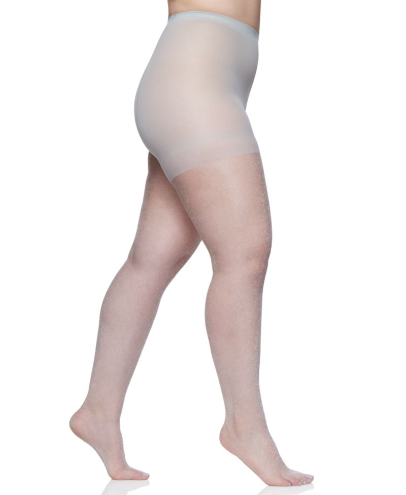 Women's Queen Plus Size Shimmers Ultra Sheer Control Top Pantyhose 4412