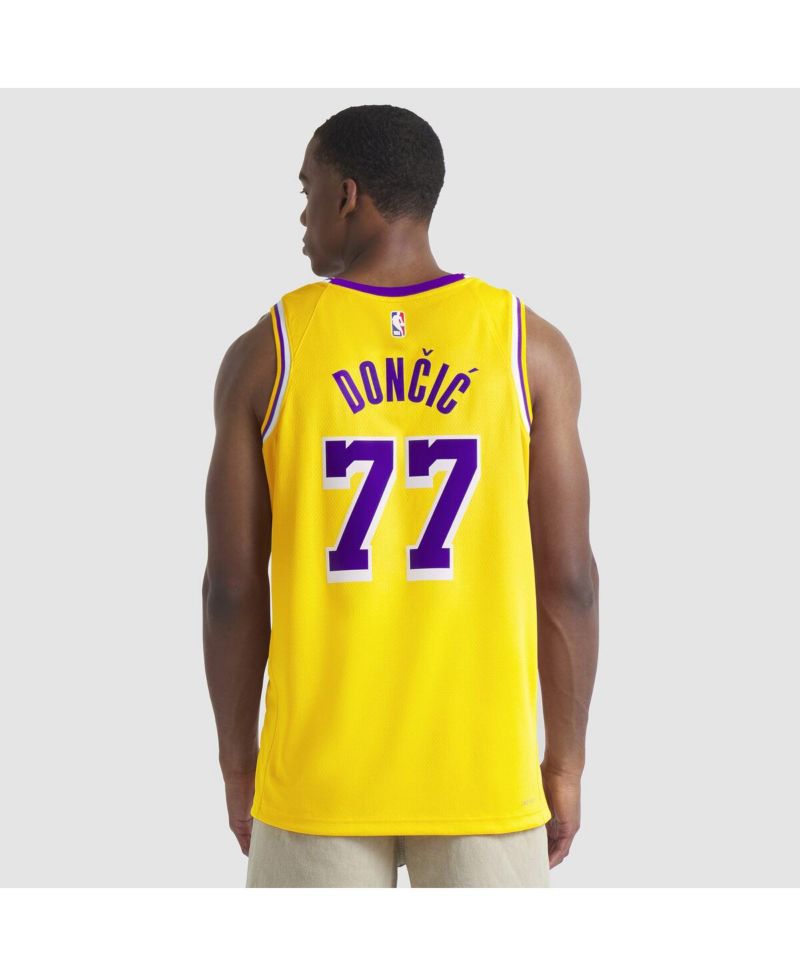 Men's and Women's Luka Doncic Gold Los Angeles Lakers Swingman Jersey - Icon Edition